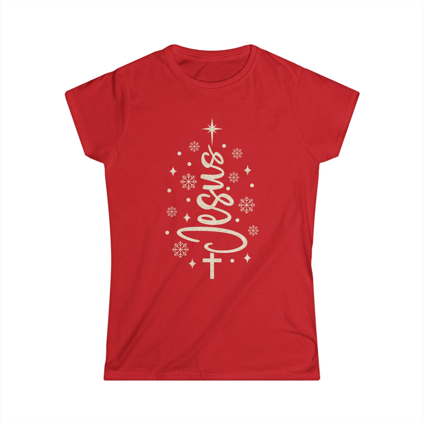 Female T-Shirt - Christmas - Jesus Tree (01b)