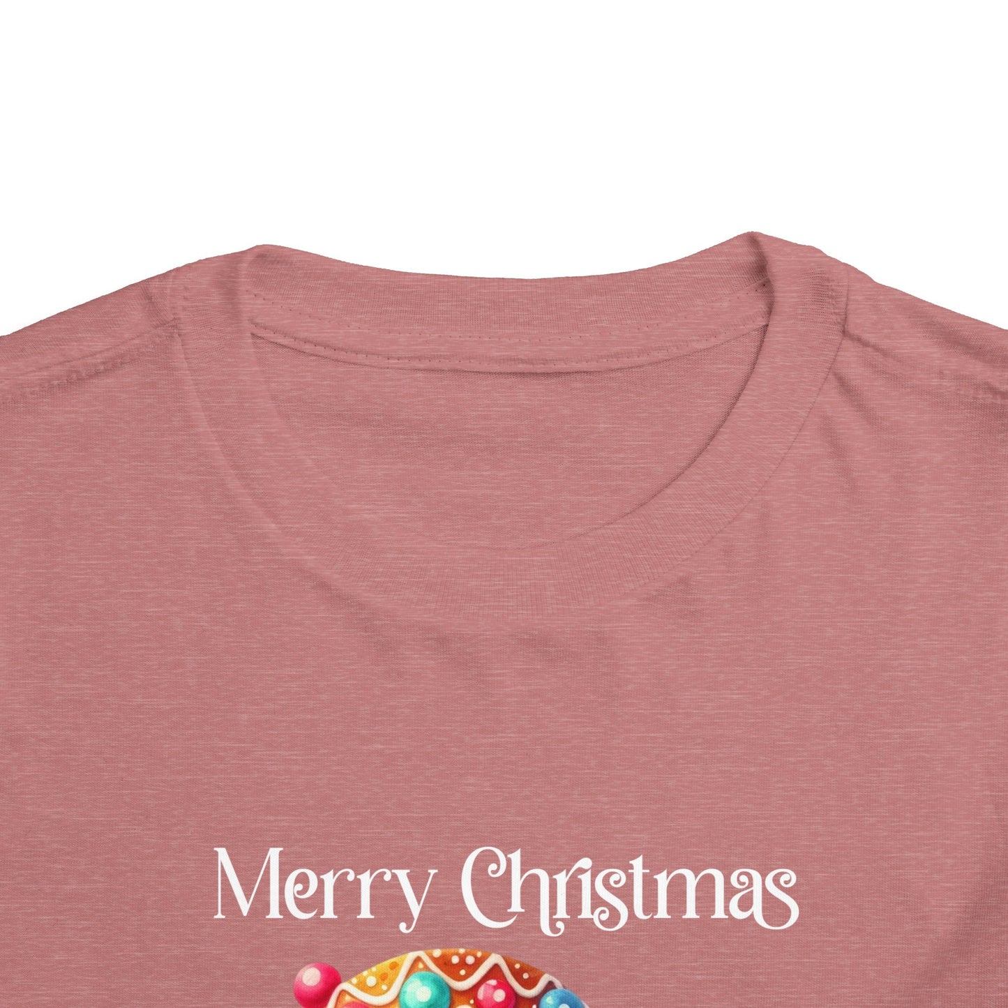 Toddler Tee - Christmas - Gingerbread - Merry Christmas (03a)