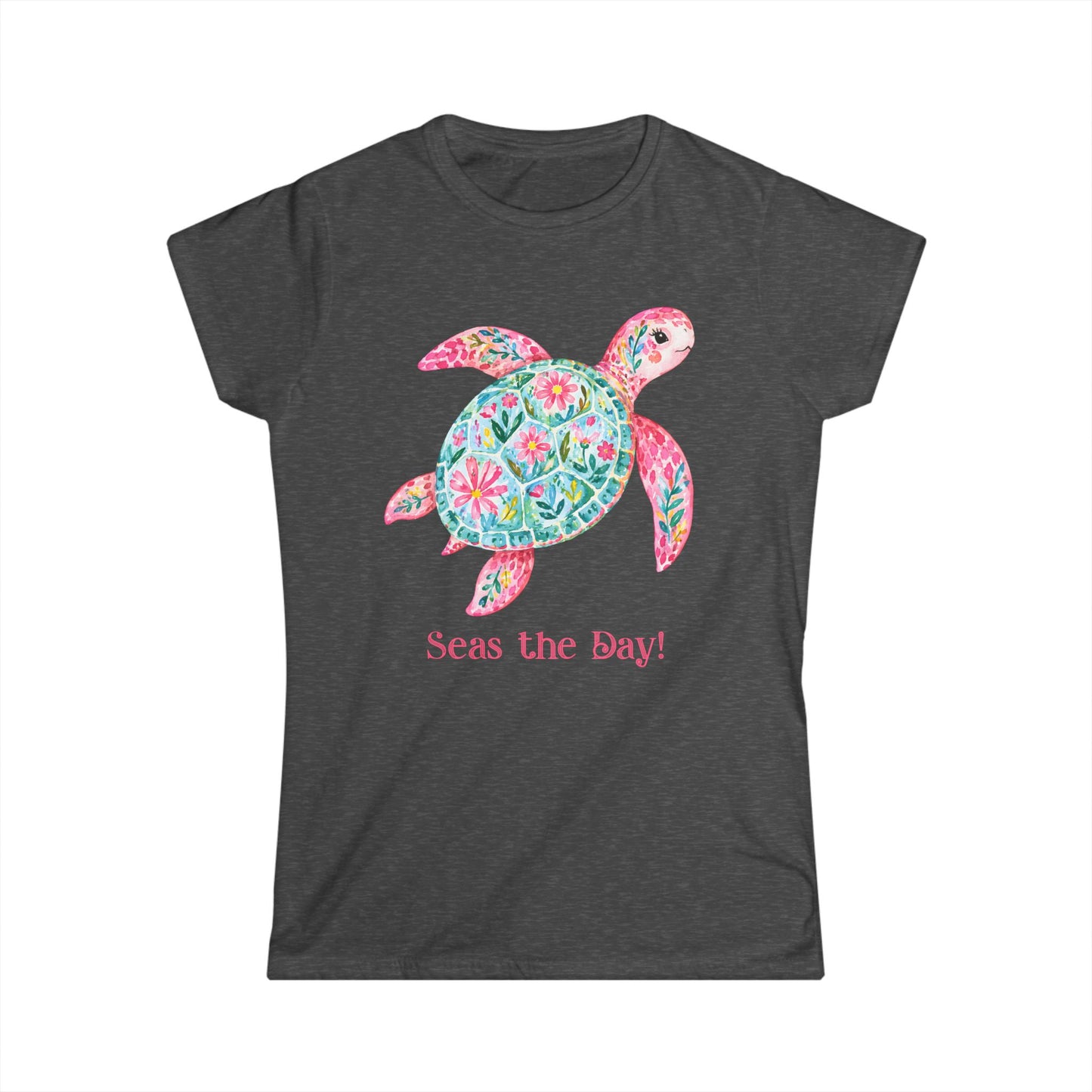 Female T-Shirt - Animal - Seas the Day Turtle (01)