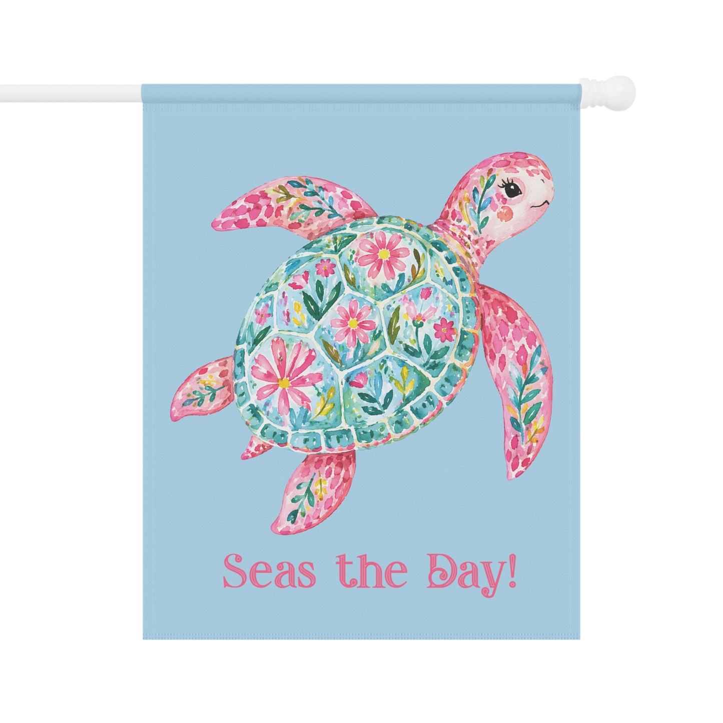 Garden Flag - Season -  Seas the Day Turtle (01)