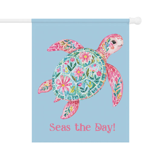 Garden Flag - Season -  Seas the Day Turtle (01)