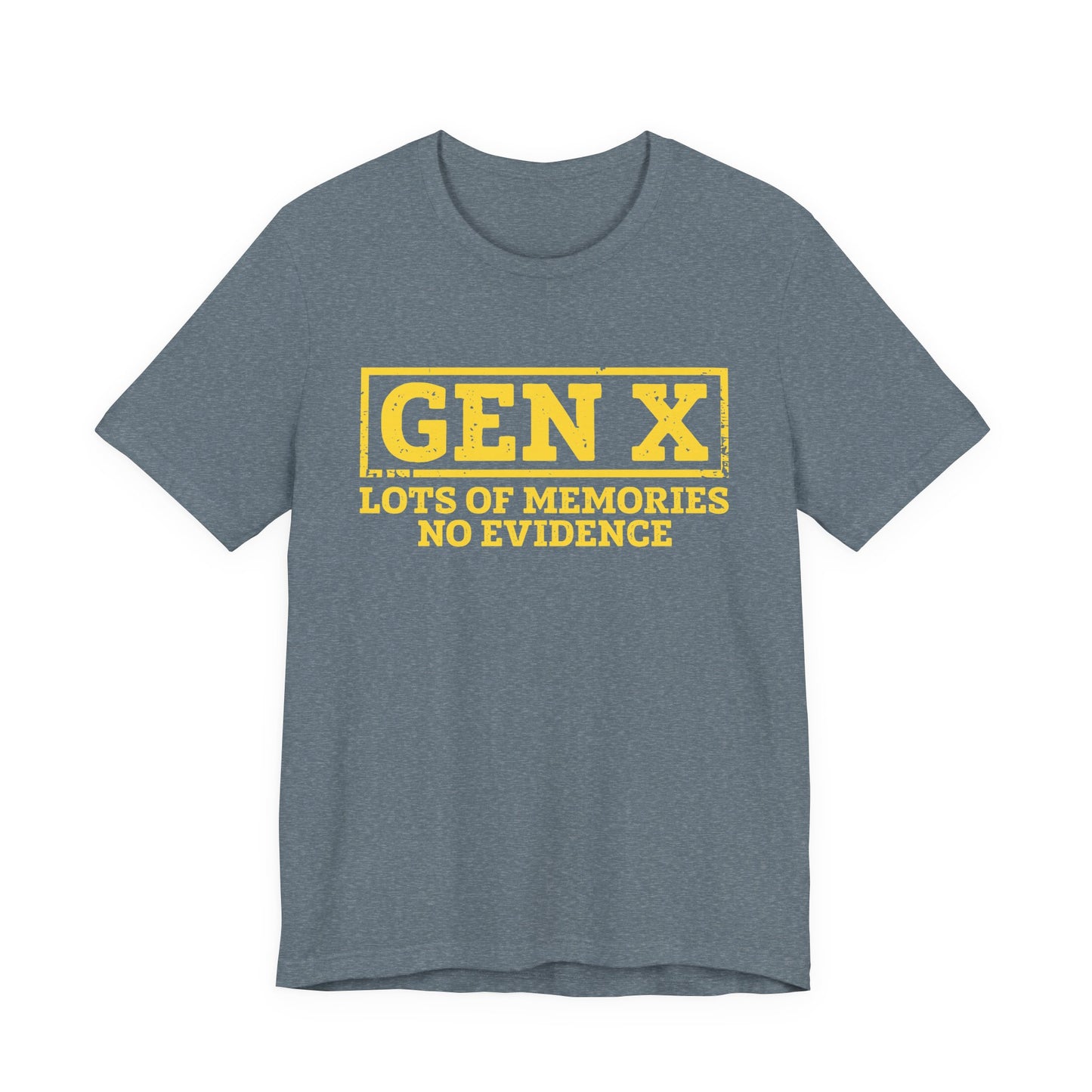 T-shirt - Sarcastic - GenX No Memories (01-yellow)