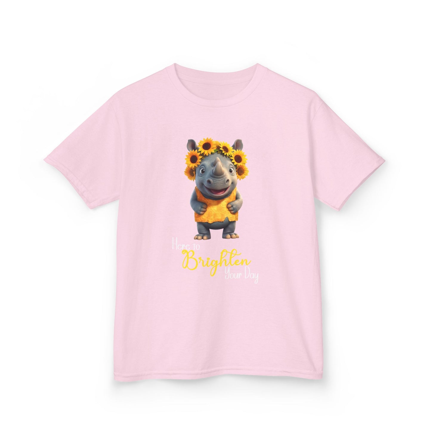 Child Tee - Animal - Here to Brighten, Rhino (01)
