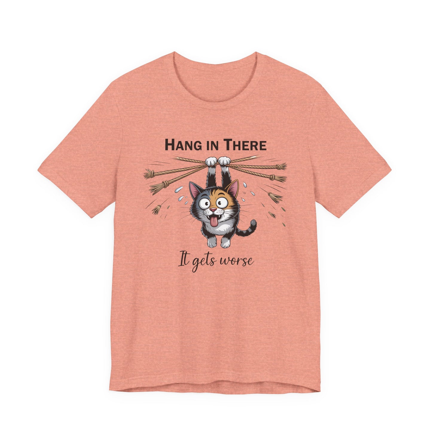 T-Shirt - Animal - Cat - Hang in there (1a)