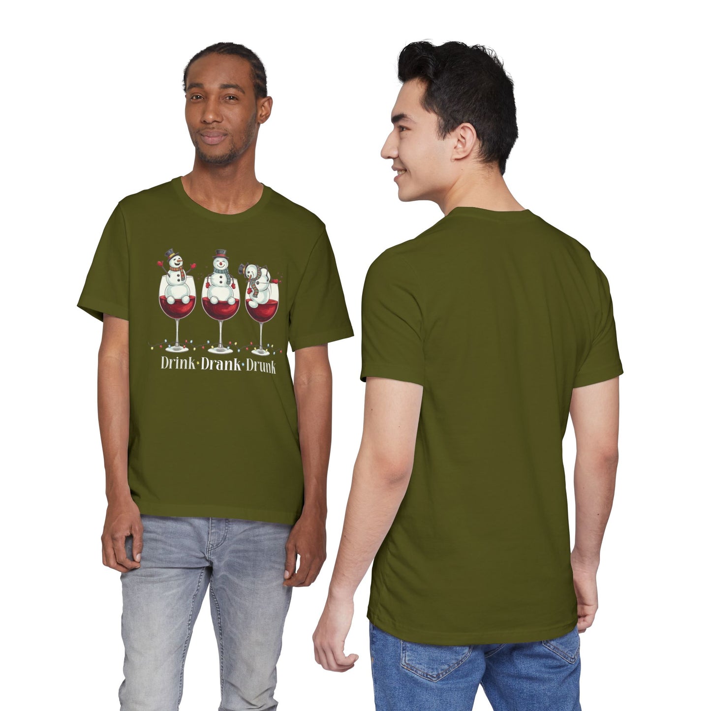 T-shirt - Christmas - Wine Snowmen (01)
