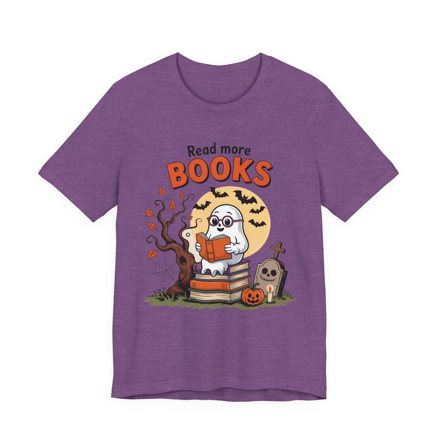 T-Shirt - Teacher / Halloween - Read More Books (01a)