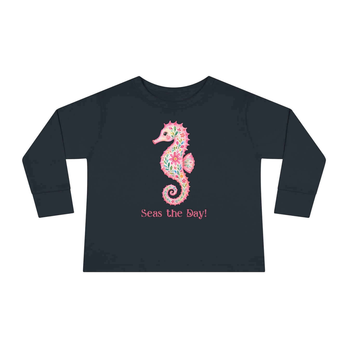 Toddler LS Tee - Animal - Seas the Day Seahorse (01)
