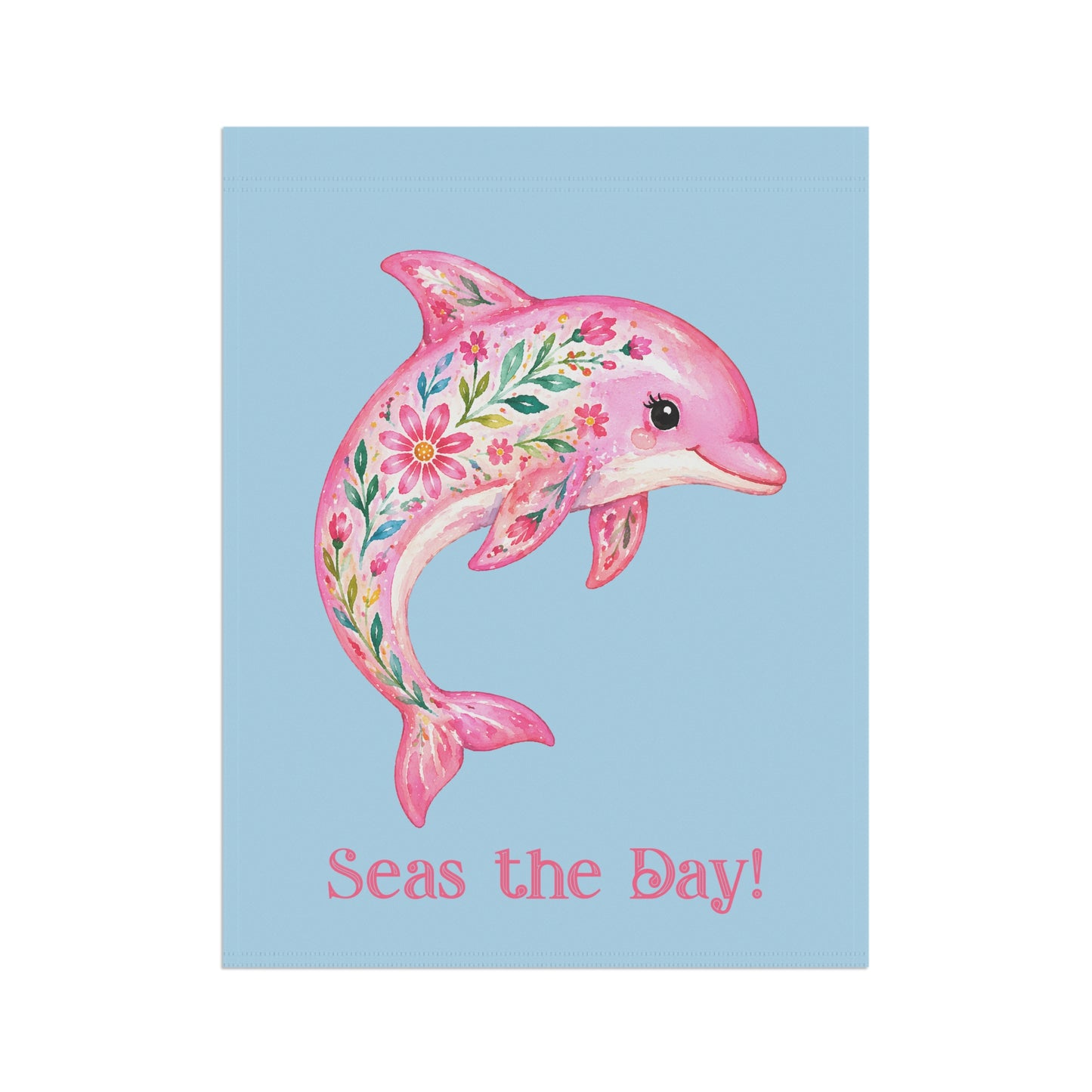 Garden Flag - Season -  Seas the Day Dolphin (01)