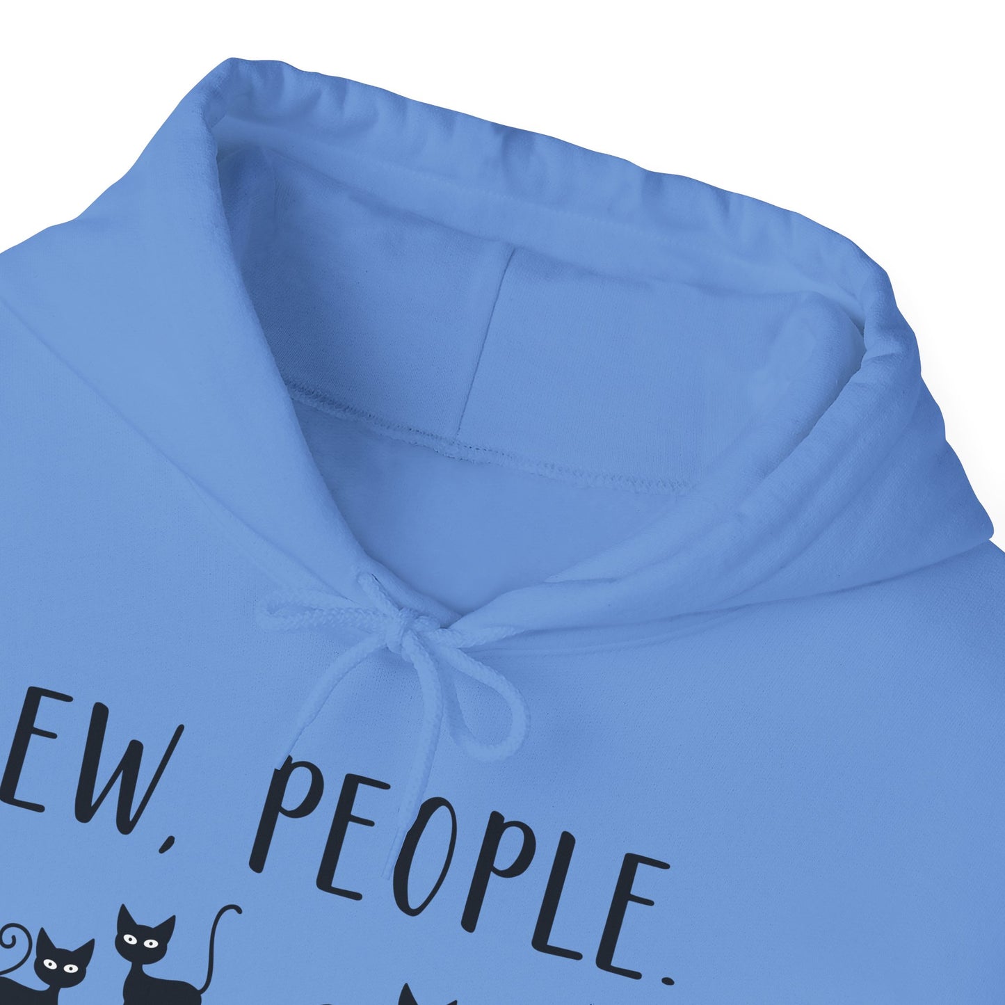 Heavy Blend Hoodie - Animal Lover - Ew People with Black Cats (01)