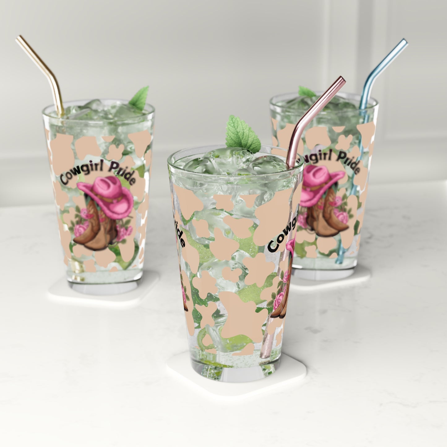 Pint Glass, 16oz - Cowgirl Pride (1)