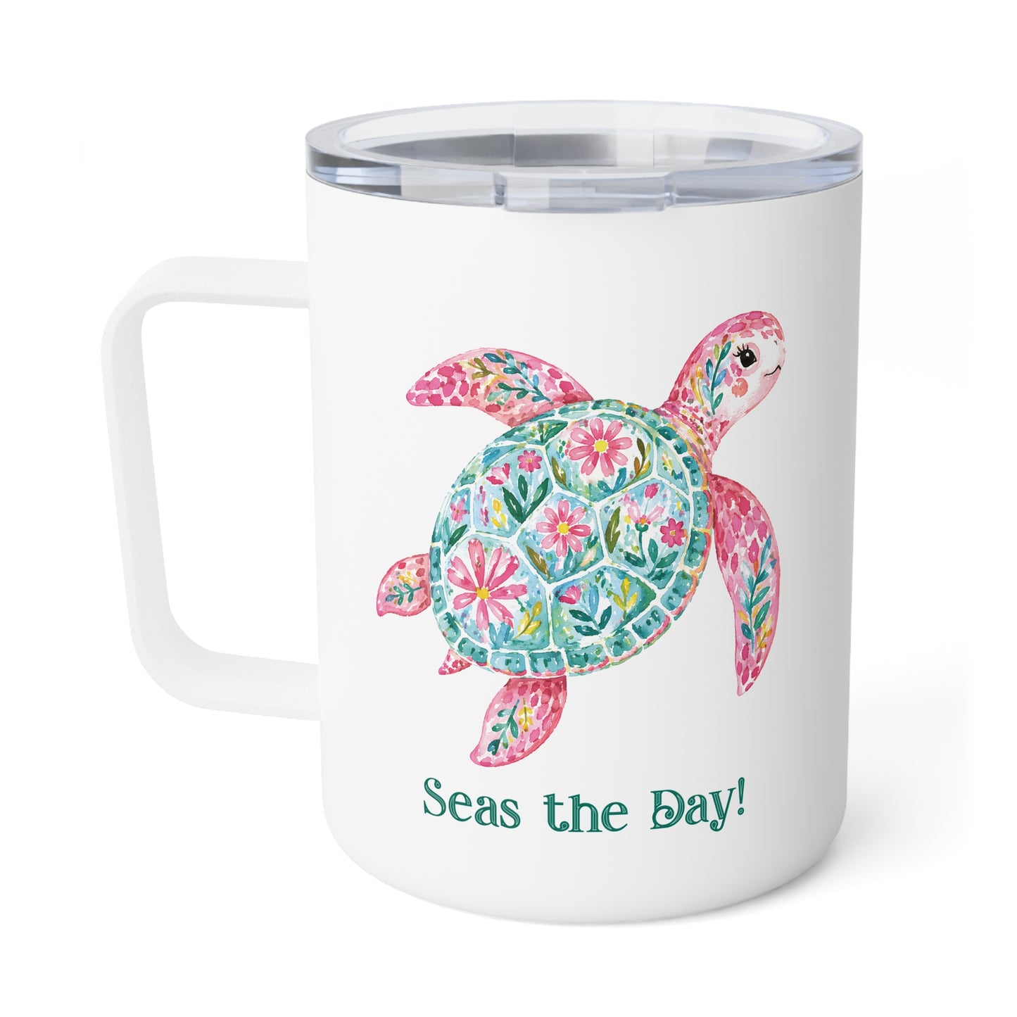 Insulated Mug - Animal - Seas the Day Turtle (01)