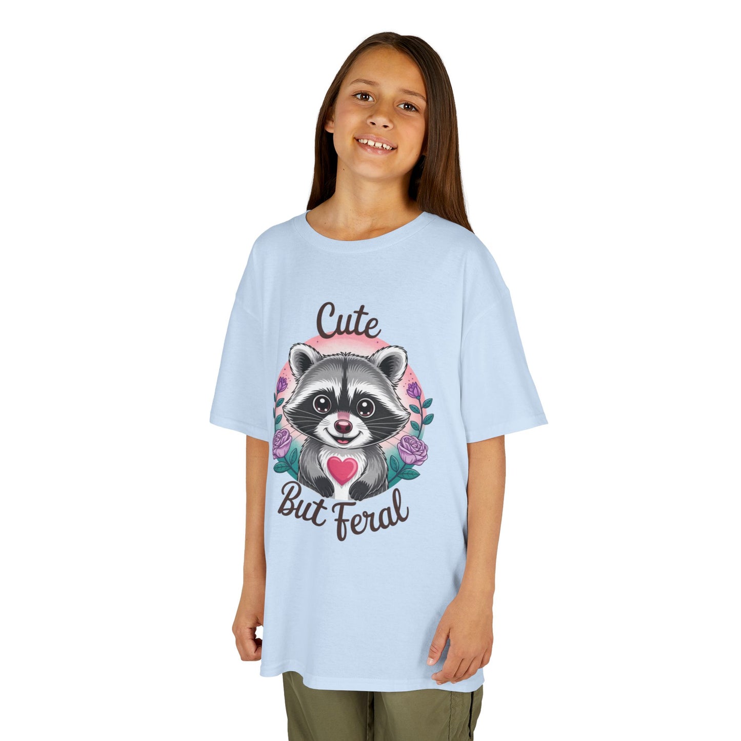 Child Tee - Animal / Racoon - Cute but Feral (01)