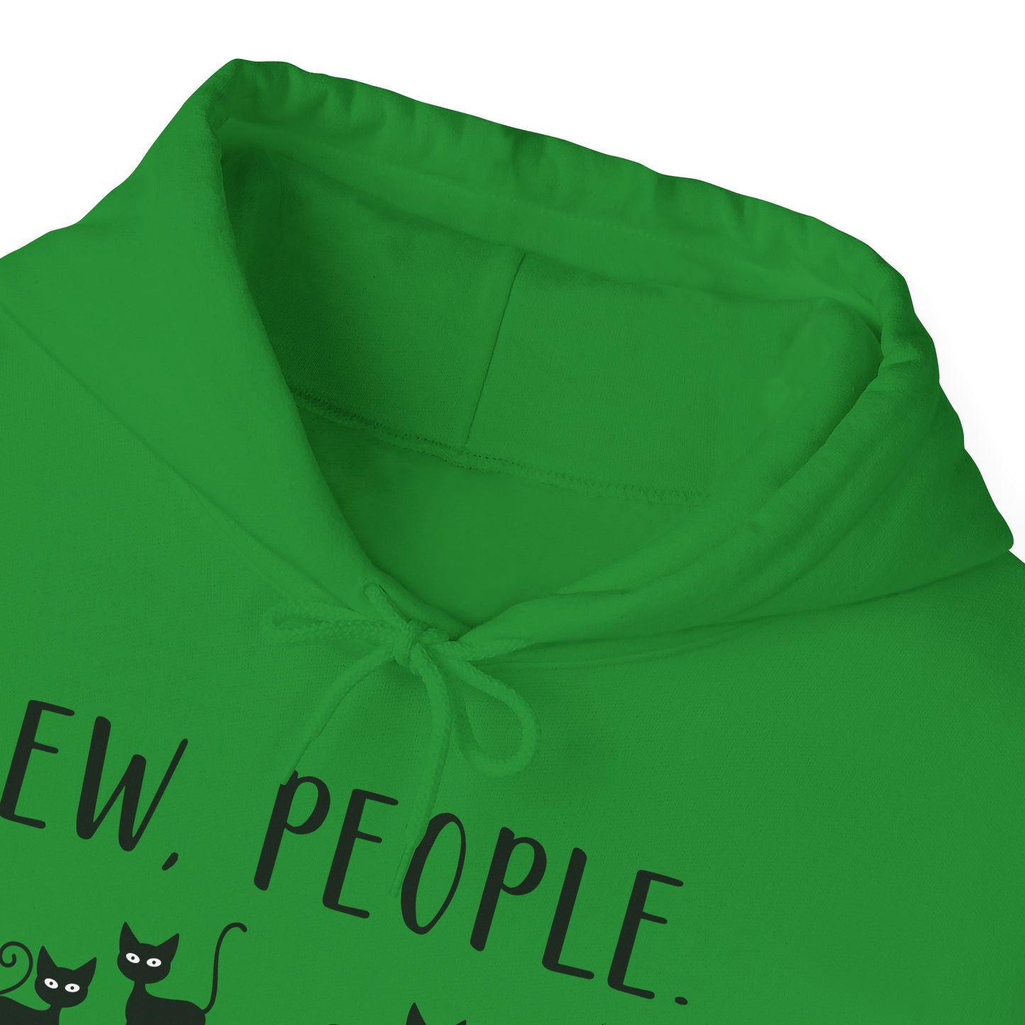 Heavy Blend Hoodie - Animal Lover - Ew People with Black Cats (01)