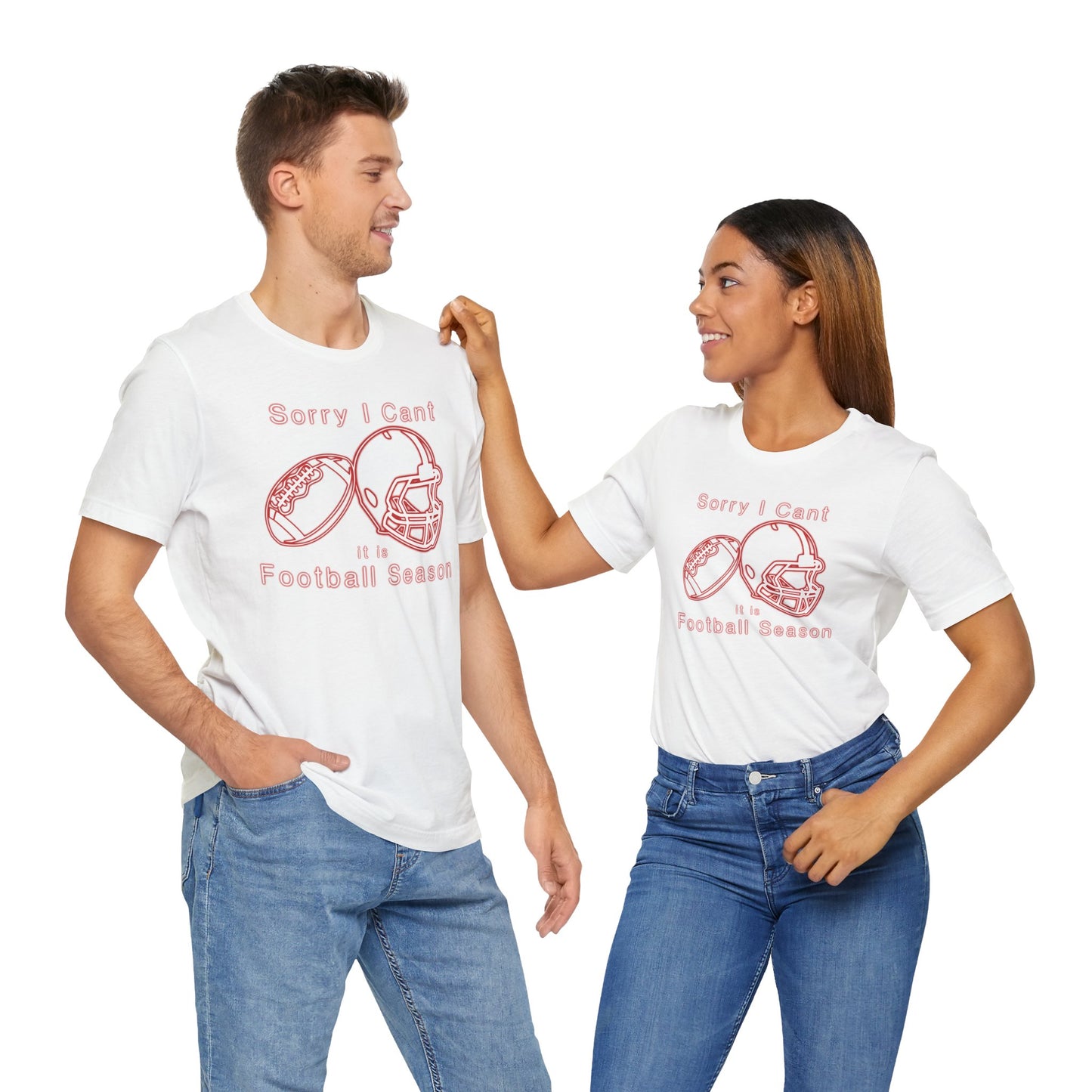 T-shirt - Football - Sorry I Cant (01e)