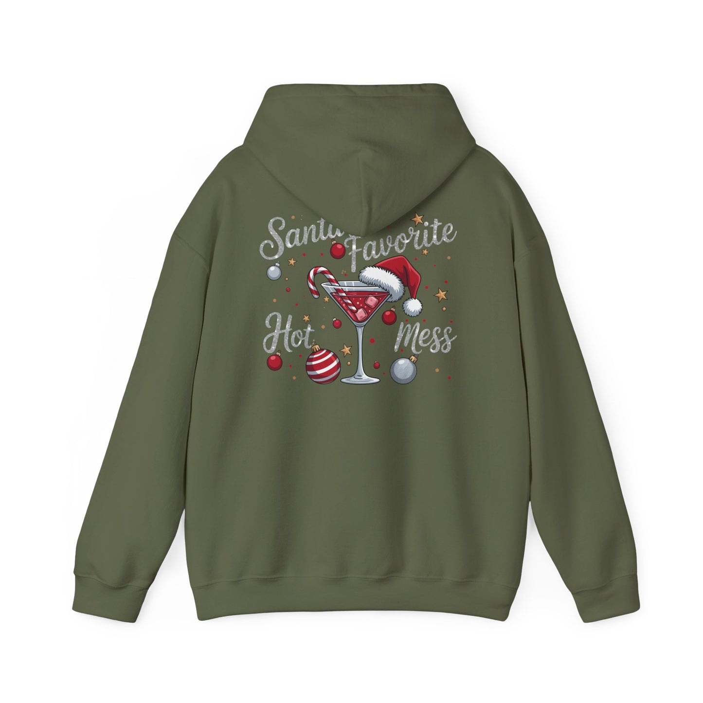 Heavy Blend Hoodie - Christmas - Santa's Fav. Hot Mess (01)