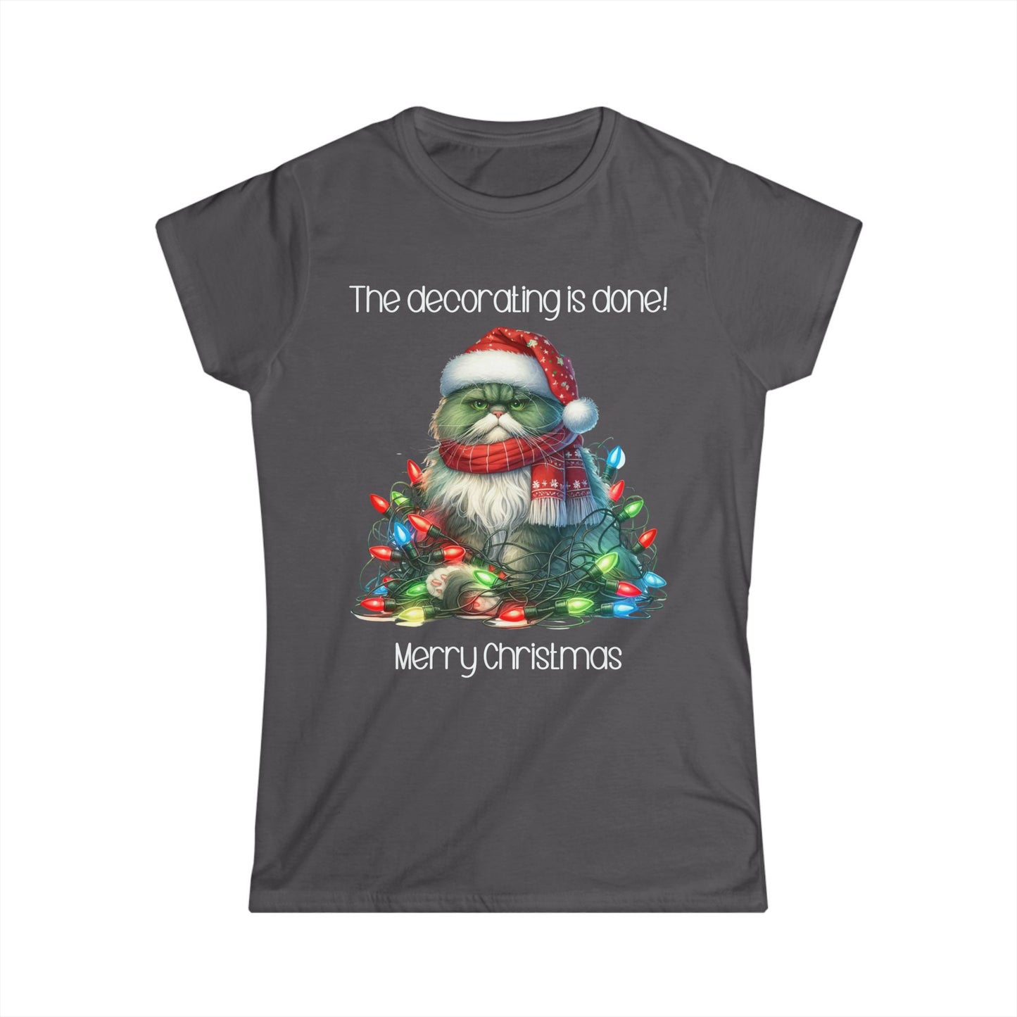 Female T-Shirt - Christmas - Decorating Done (03)