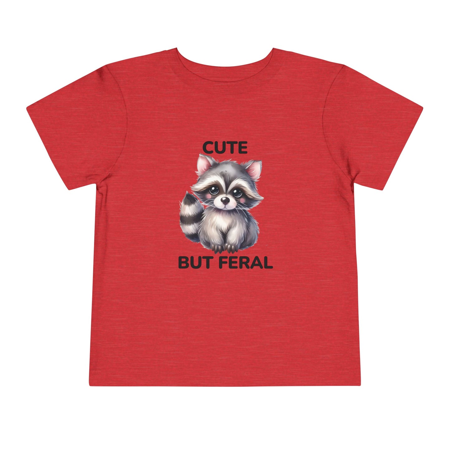 Toddler Tee - Animal / Racoon - Cute but Feral (02)