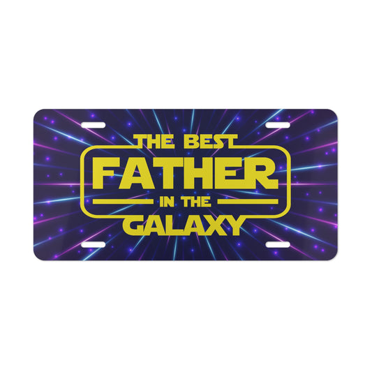 License Plate - Dad - Best Father in Galaxy (1)