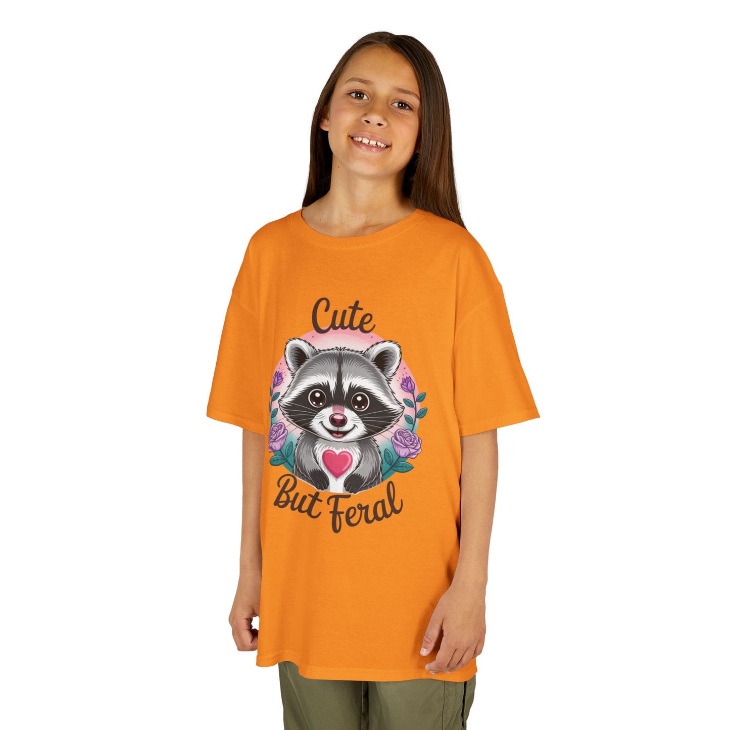 Child Tee - Animal / Racoon - Cute but Feral (01)