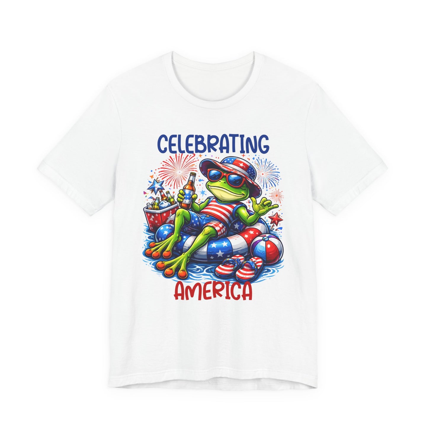 T-Shirt - American - Celebrating America Frog 01