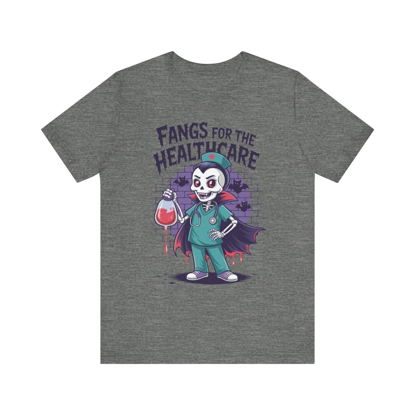 T-Shirt - Medical / Halloween - Fangs for the Healthcare (01a)