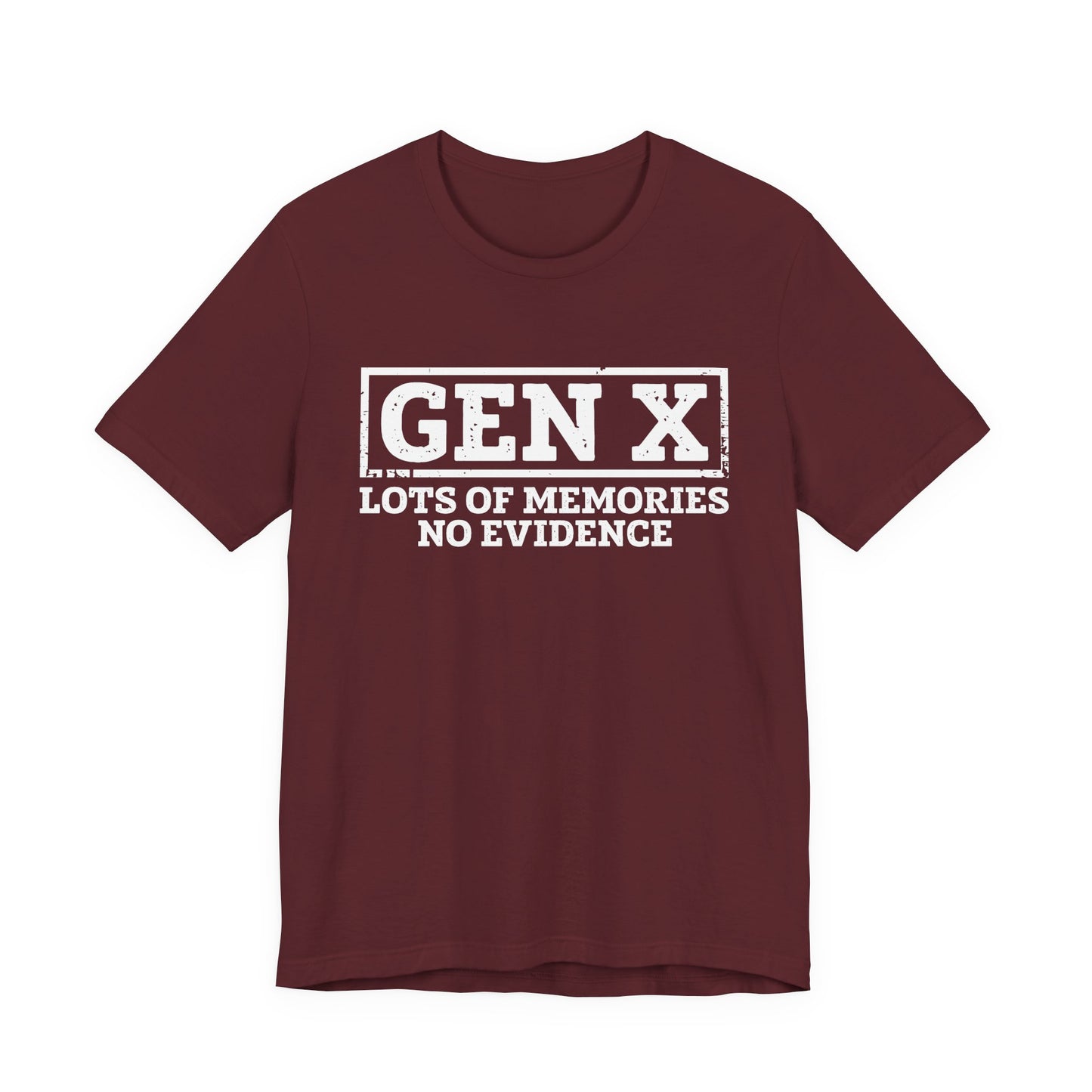 T-shirt - Sarcastic - GenX No Memories (01-white)