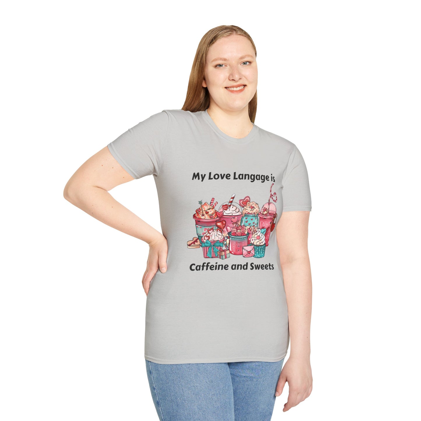 T-Shirt - Valentine - Love Language is Caffeine and Sweets (1)