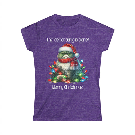 Female T-Shirt - Christmas - Decorating Done (03)