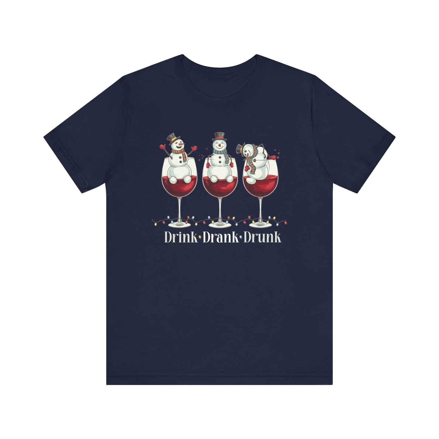 T-shirt - Christmas - Wine Snowmen (01)