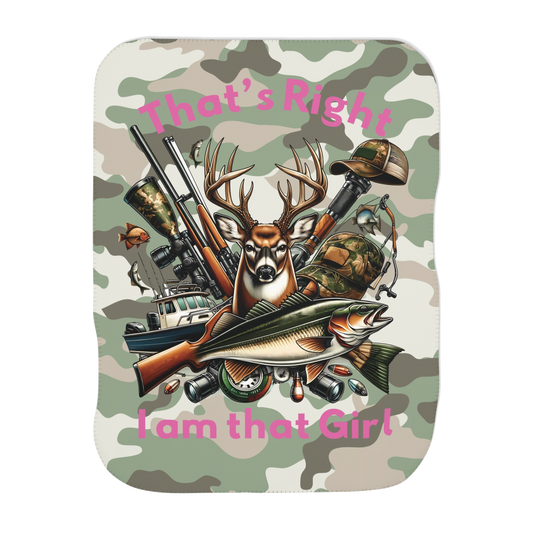 Sherpa Blanket - Hunter - I am that Girl (1)