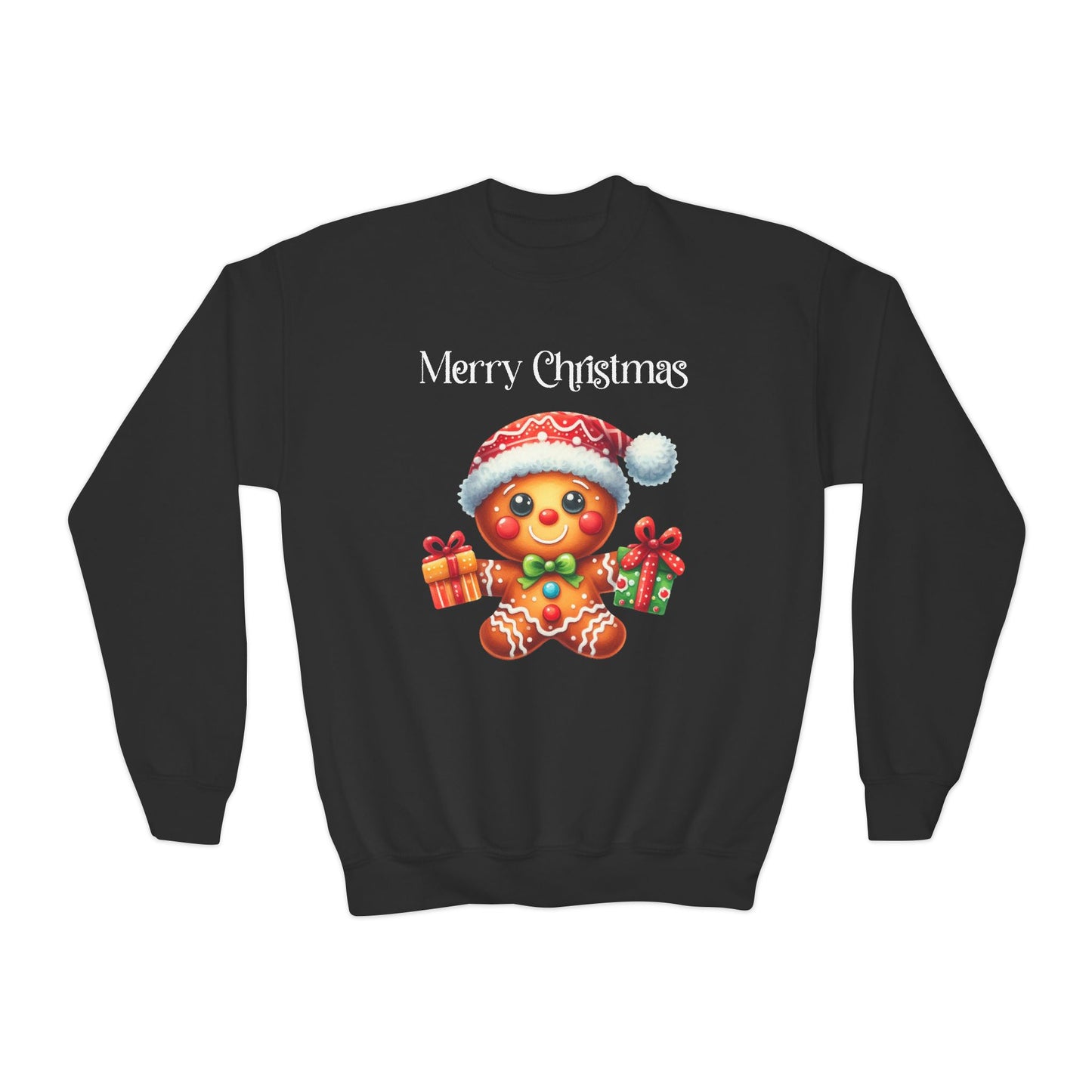 Child Sweatshirt - Christmas - Gingerbread - Merry Christmas (01a)