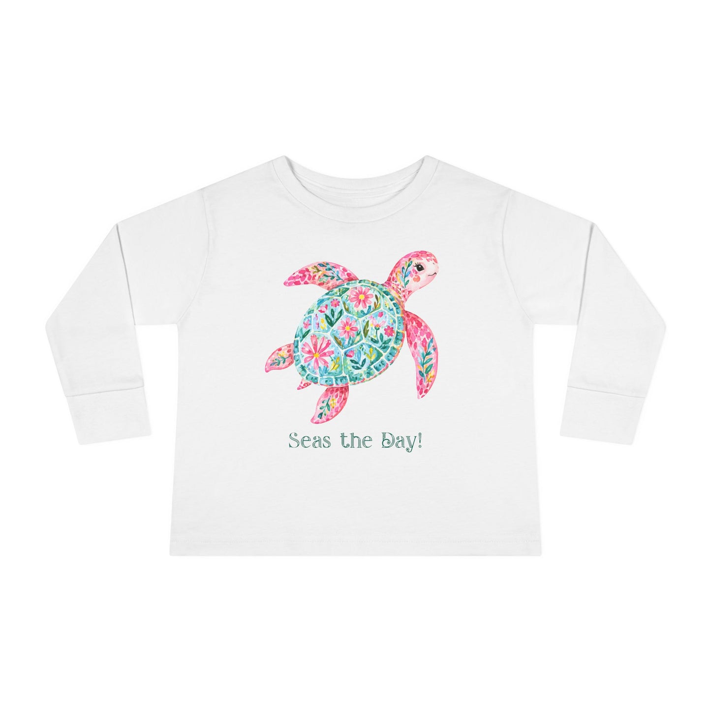 Toddler LS Tee - Animal - Seas the Day Turtle (01)