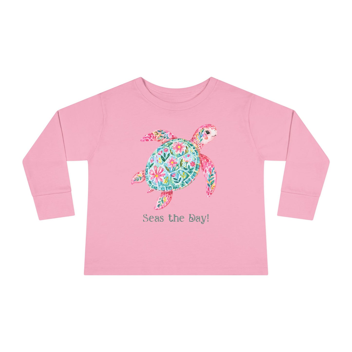 Toddler LS Tee - Animal - Seas the Day Turtle (01)