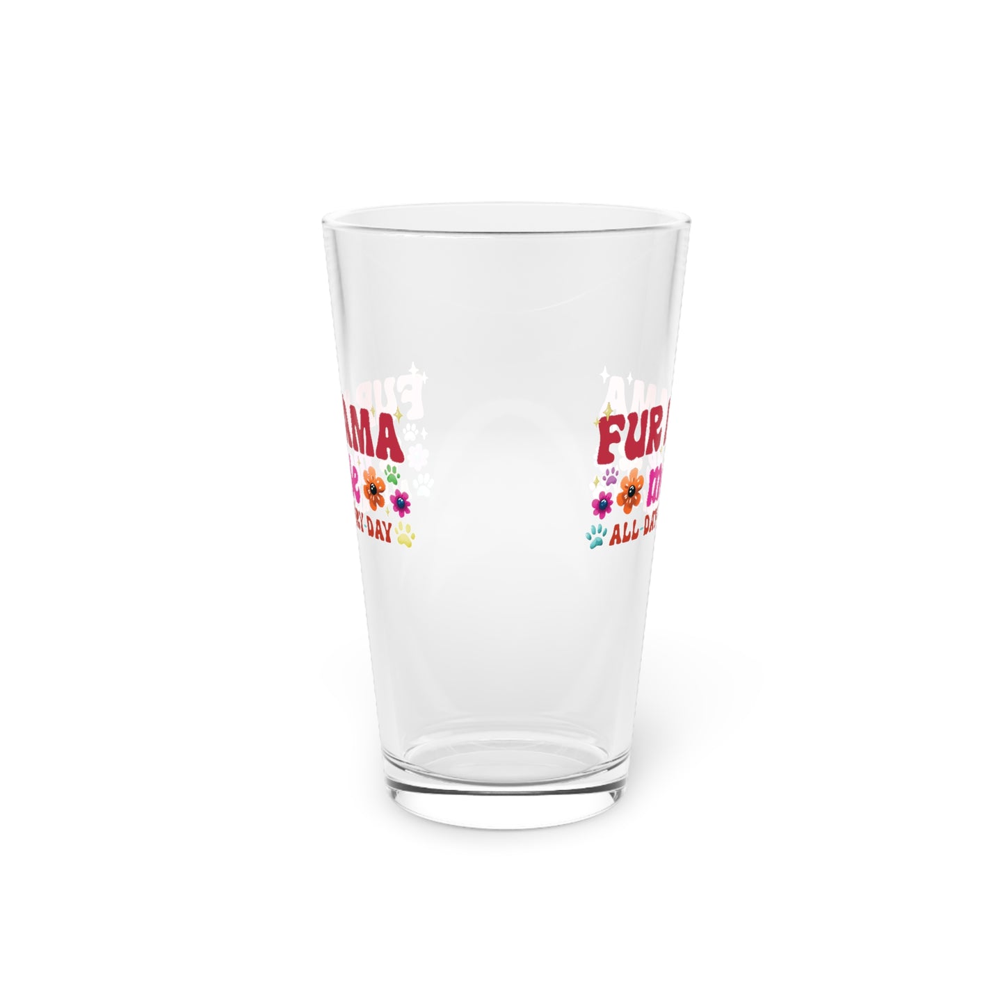 Pint Glass, 16oz - Fur Mama (1)