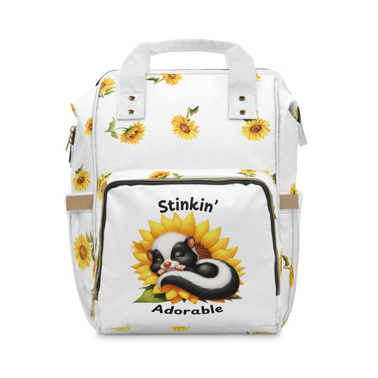 Diaper Backpack - Stinkin' Adorable with Skunk (2)