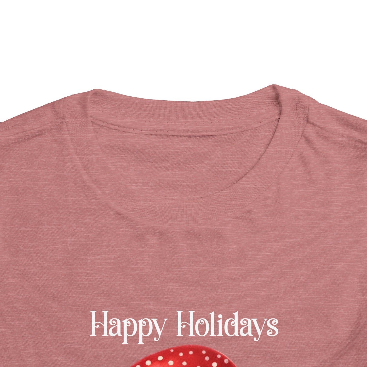 Toddler Tee - Christmas - Gingerbread - Happy Holidays (02a)