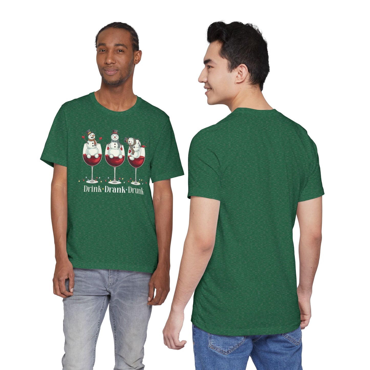 T-shirt - Christmas - Wine Snowmen (01)
