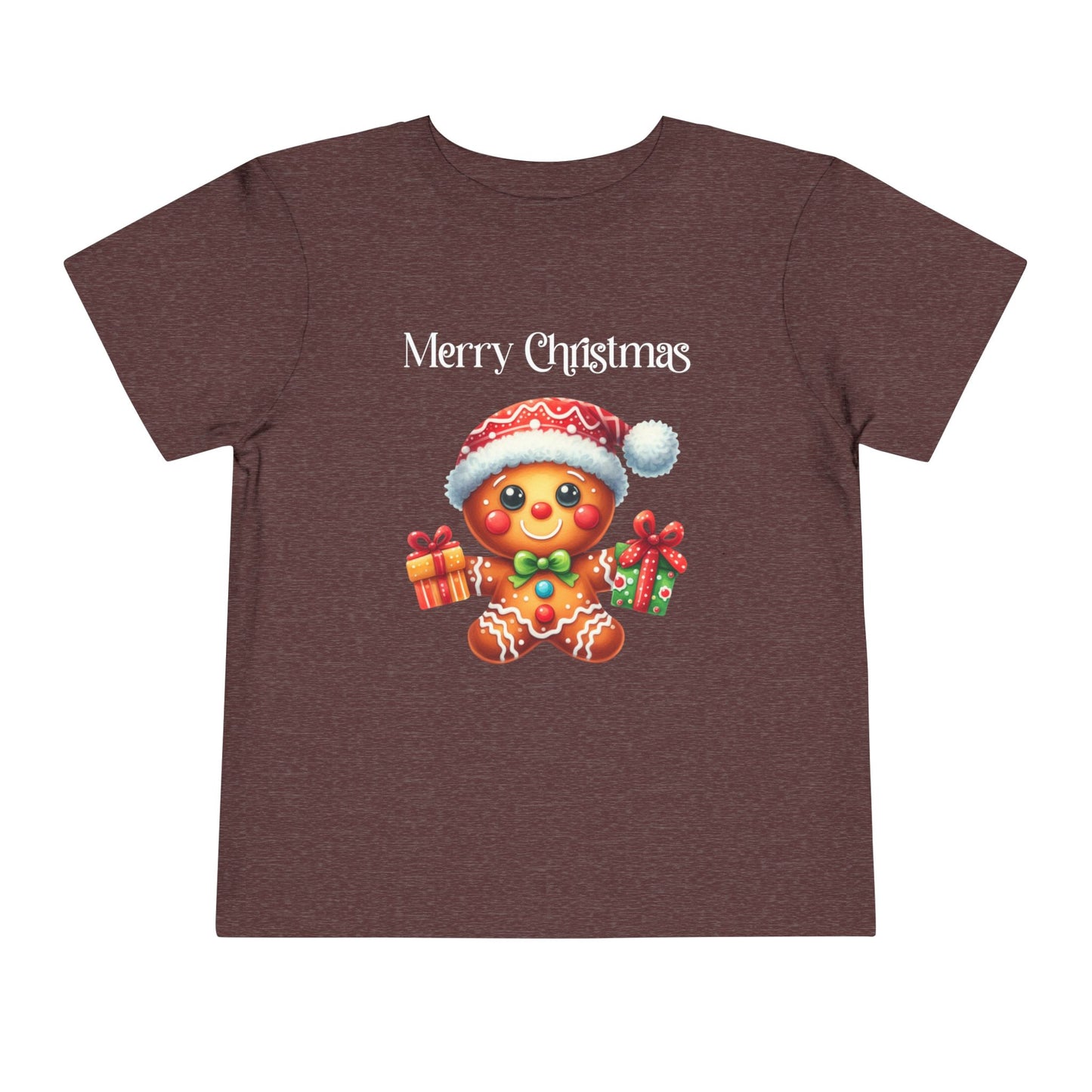 Toddler Tee - Christmas - Gingerbread - Merry Christmas (01a)