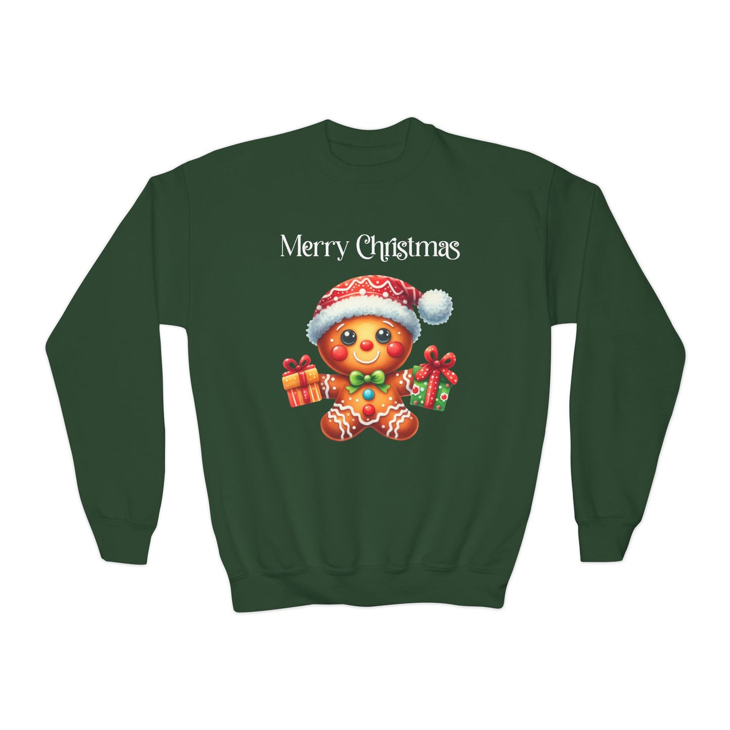 Child Sweatshirt - Christmas - Gingerbread - Merry Christmas (01a)