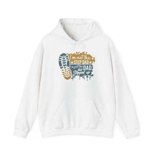 Hoodie - Dad - Just the dad that stepped up (1) - Blue and Yellow
