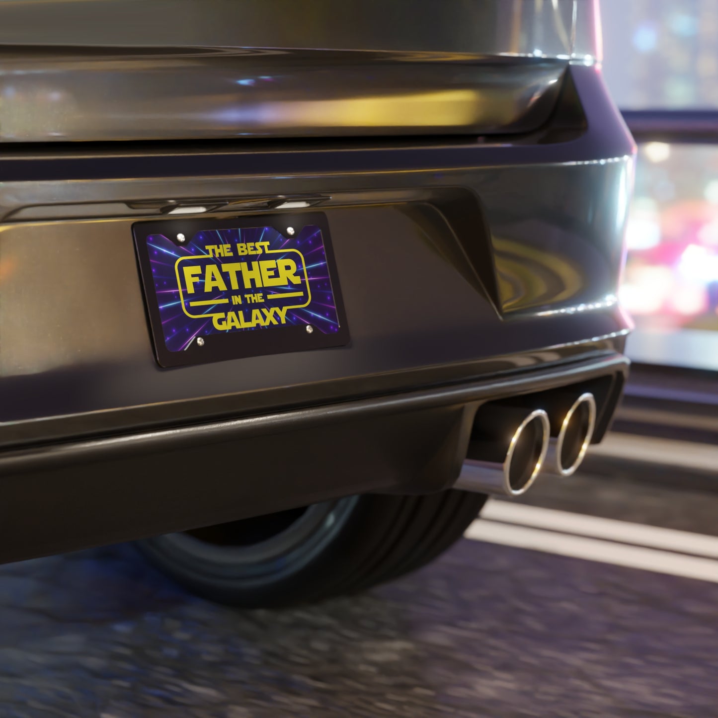 License Plate - Dad - Best Father in Galaxy (1)