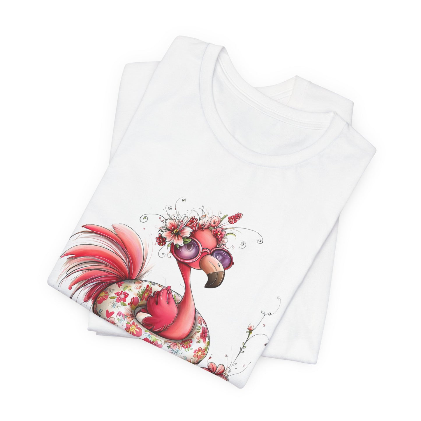 T-Shirt - Animal - Flamingo - Summer Time 01