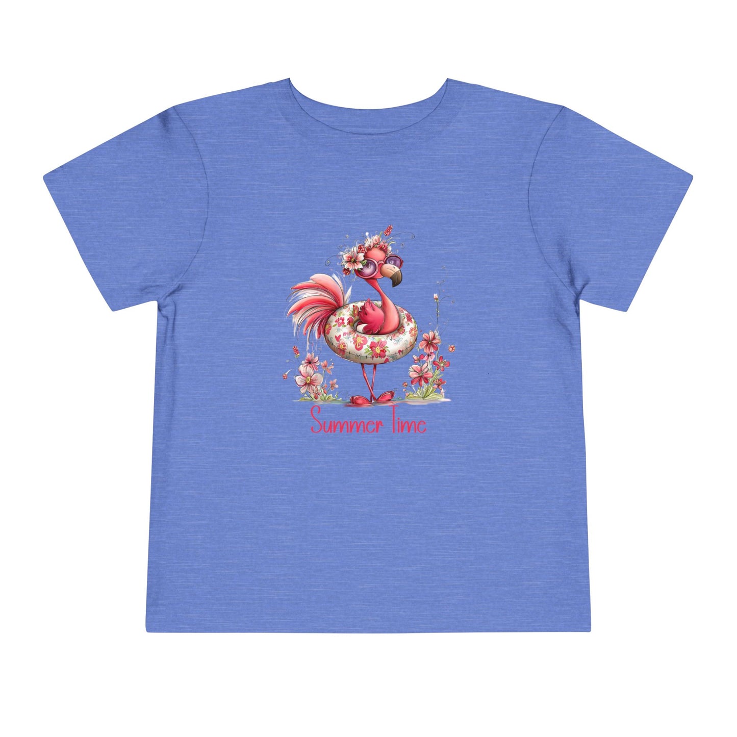 Toddler Tee - Animal - Flamingo - Summer Time (01)