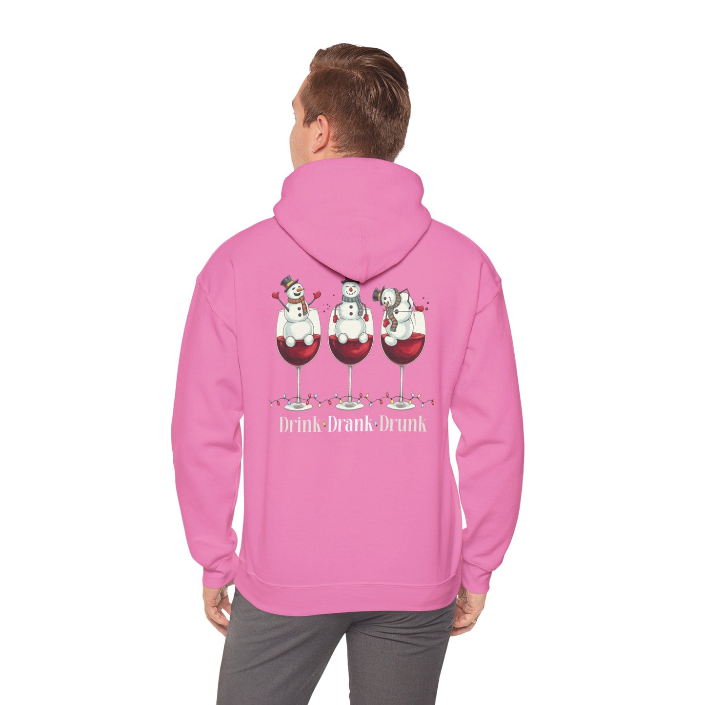Heavy Blend Hoodie - Winter - Snowmen Drink Drank Drunk (01)