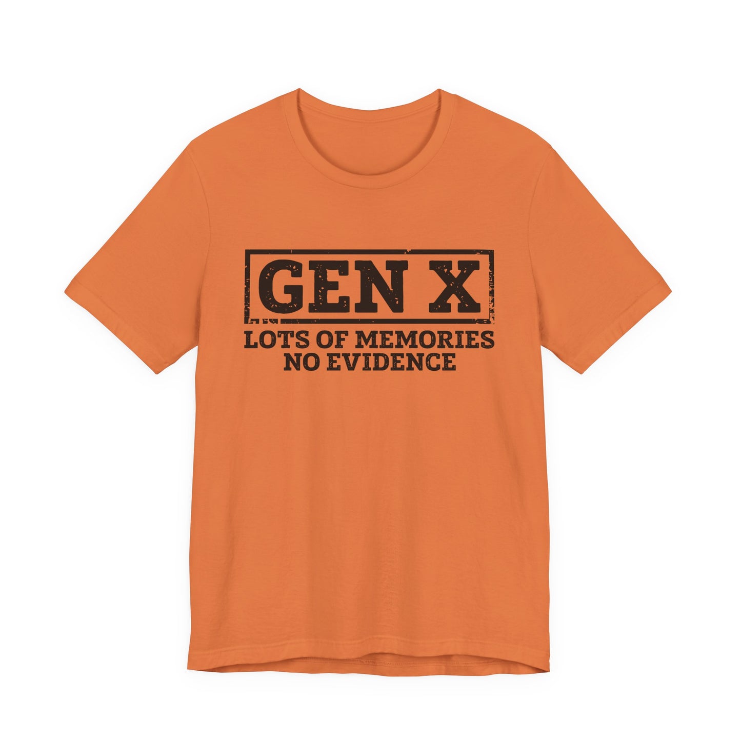 T-shirt - Sarcastic - GenX No Memories (01-black)