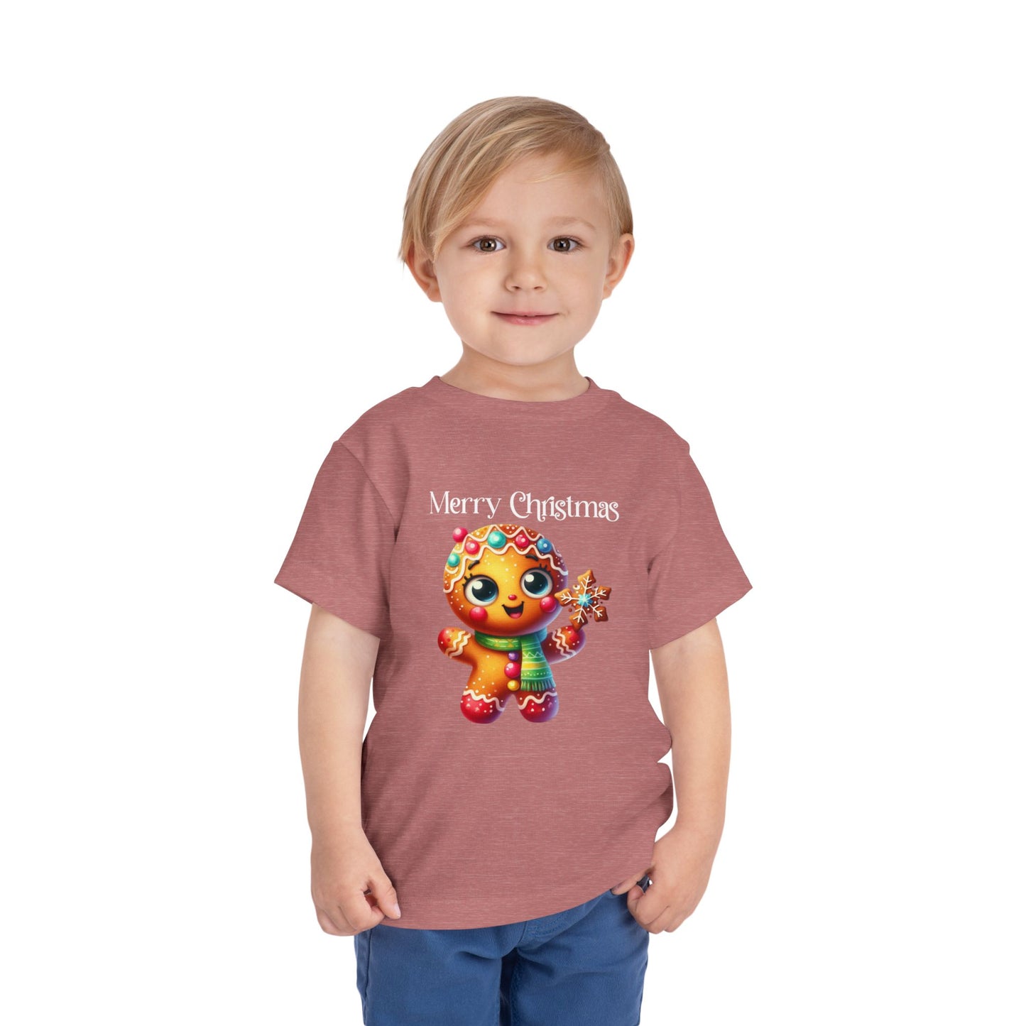 Toddler Tee - Christmas - Gingerbread - Merry Christmas (03a)