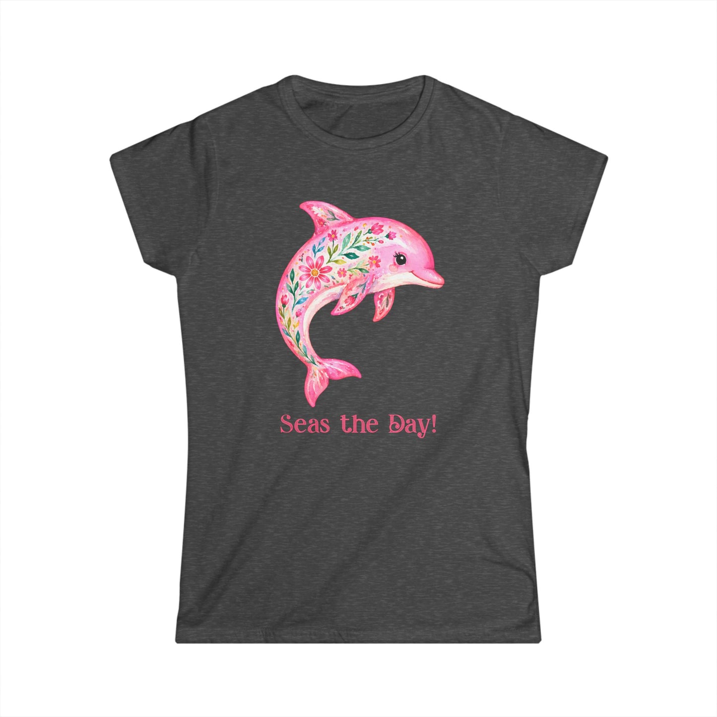 Female T-Shirt - Animal - Seas the Day Dolphin (01)