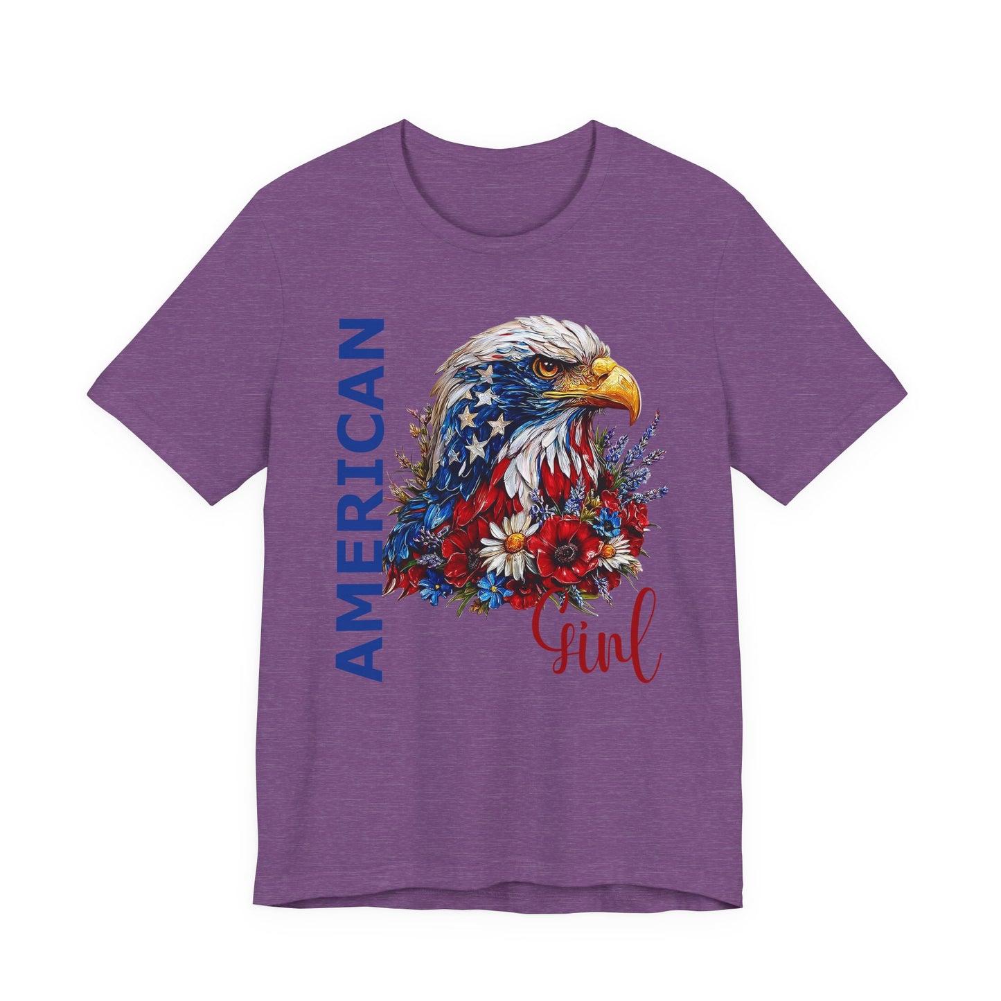 T-Shirt - American - American Girl with Eagle 01