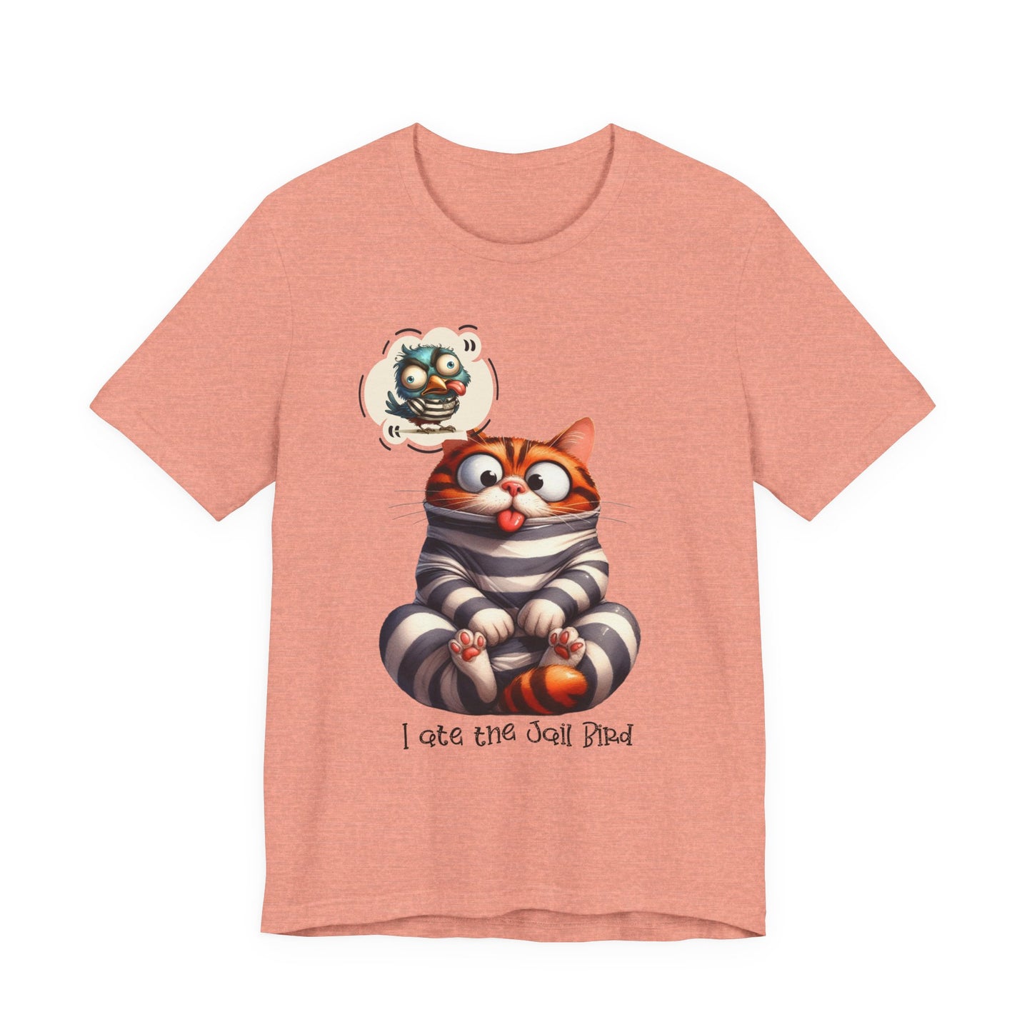 T-Shirt - Animal - Cat - I ate the jail bird (1a)