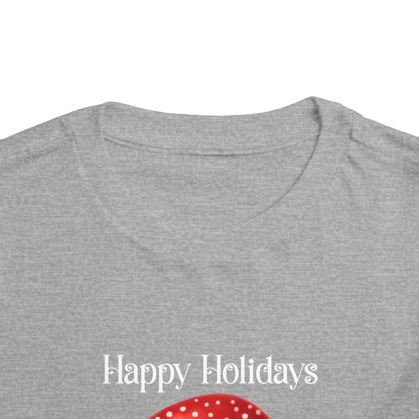 Toddler Tee - Christmas - Gingerbread - Happy Holidays (02a)